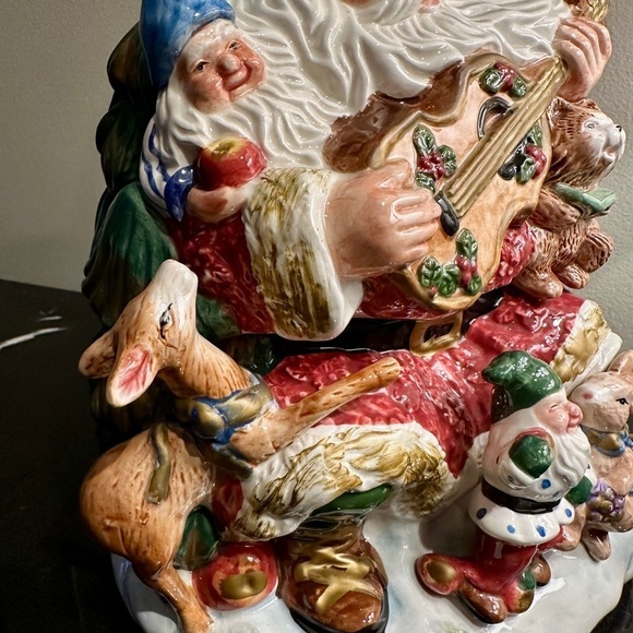 FITZ & FLOYD, SANTA COOKIE JAR - Picture 6 of 12